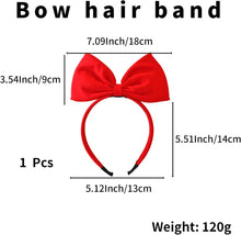 Bow Headbands Headdress for Women and Girls - Huge Bow Headband Large Bowknot Hairband - Hair Accessories for Women's Kiki Delivery Service Cosplay (Red)