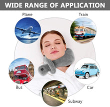 Massaging Neck Pillow Wrap,Cordless Neck Vertebra Massage Electric Travel Pillow to Relieve Stress at Office, Home and Car