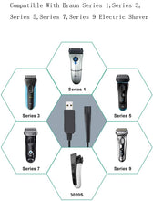 12V USB Charger Cable Power Cord for Braun Series 1,3,5,7,9 Electric Razor Shaver 3020S,3080S,760CC,790CC,340s,190s,5190cc,5210,9095cc
