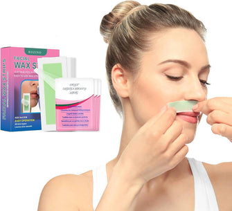 Hair removal wax sticks, portable and convenient hair removal tablets are used for facial eyebrows, upper lips and cheeks (30 hair removal wax sticks +3 packages of hair removal paper towels)