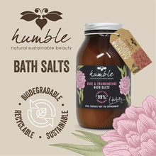 Humble Rose and Frankincense Bath Salts (500 g) - Spoil Yourself not the Environment, Carefully Created with Natural, Biodegradable Ingredients, Cruelty Free