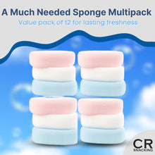 Luxury Bath Sponge Packs (Pack of 12) - Bath Sponges for Adults  Bath Sponge Kids  Body Sponges Bath Sponge Exfoliating  Bath Cleaning Sponge Massage Sponge  Shower Sponges for Men & Women