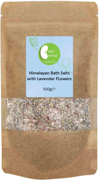 Himalayan Bath Salts with Lavender Flowers by Busy Beans (500g)