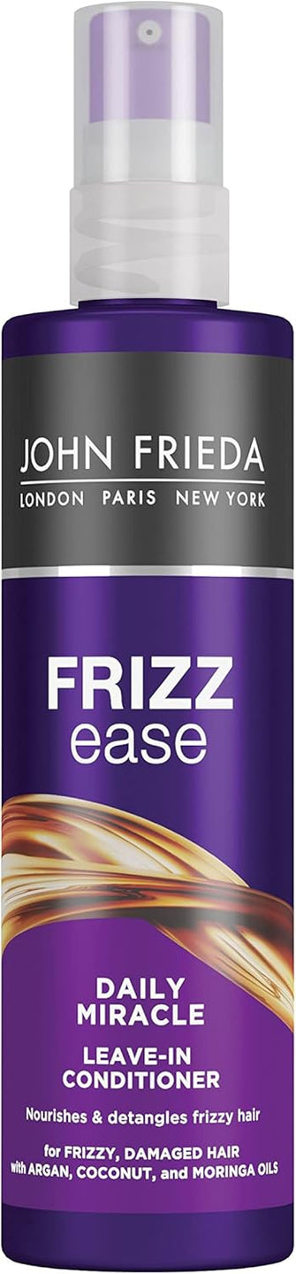 John Frieda Frizz Ease Daily Miracle Leave In Conditioner, Moisturising Conditioner Spray for Frizzy Hair, 200 ml