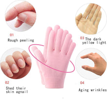 Foot Moisturiser Socks Cotton Gloves Moisturising Gloves Cotton Gloves for Dry Hands Beauty Infusion Gel Moisturizing Softens Cracked Hands & Feet Overnight Hydrating Socks(Pink)