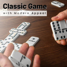 ASPIRE UK Double Six Dominoes Set of 28 Classic Domino Tiles with Random Color PVC Carry Case, Durable and Portable Travel Game for Adults and Kids