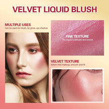 Matte Liquid Blushes Velvet Liquid Blush Lightweight Breathable Cream Cheek Blush Long-lasting Smudge-proof Natural looking Easy To Blend Blush (Color 05)