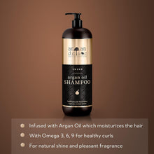 Argan Deluxe Shampoo for women and men - Argan oil haircare for dry, broken and straight hair in salon quality - Argan oil hair cleaner from Morocco - 1000 ml