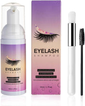 Lash Shampoo for Lash Extensions,Eyelash Extension Cleanser,Lash Cleanser for Extensions with Brushes, Eyelash Extension Shampoo for Eyelashes Extension Remover, Salon & Home Use,50ML