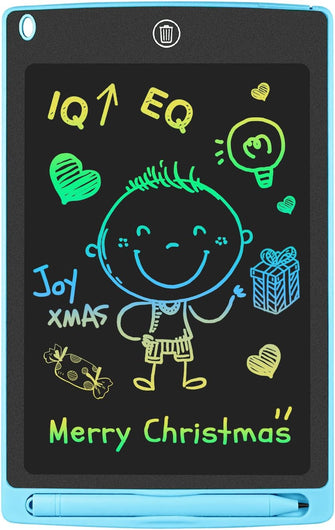 GUYUCOM LCD Kids Doodle Board, 8.5 Inch Electronic Writing Tablet with Lock Function, Erasable Doodle Drawing Pad for Kids Toys Birthday Gifts (Blue)