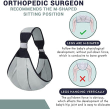 Roysmart Baby Sling Breathable, Baby Carrier, Adjustable Baby Carrier Wrap, Anti-Slip Toddler Sling Soft Baby Sling with Adjustable Shoulder Straps for 0-36 Months Baby