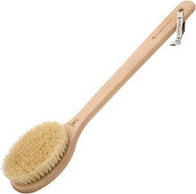 Hydrea London Dry Body Brush  Long Handled Exfoliating Dry Skin Brush with Vegan Cactus Bristle, Dry Brush Cellulite Remover, Exfoliating Body Scrubber, Helps Improve Lymphatic Drainage - FSC Certified Beechwood.