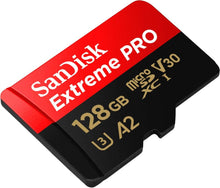 SanDisk 128GB Extreme PRO microSDXC card + SD adapter + RescuePro Deluxe, up to 200 MB/s, with A2 App Performance, for smartphones, action cameras or drones UHS-I Class 10 U3 V30