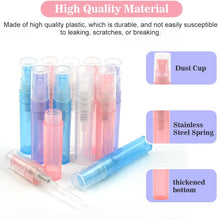 KITERI 40 Pcs Mini Spray Atomizer Empty Bottles, 2ml Mini Spray Bottle Refillable Perfume Empty Sample Bottle Sprayer Portable Mist Plastic Sample Bottle Travel Spray Perfume Bottles, 4 Colors