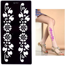 glaryyears 7 Sheets Flower Pendant Henna Tattoo Stencil Temporary Hollow DIY Drawing Body Makeup