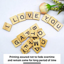 ASPIRE UK  200 WOOD SCRABBLE TILES WOODEN BLACK LETTERS BOARD CRAFTS, BOARD GAMES, DIY PROJECTS, ART, WALL DECORE & SCRAP BOOKING - IDEAL FOR KIDS,ADULTS & CREATING CRAFTS