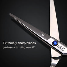 Hair Cutting Scissors Shears, Professional Barber ULG 6.5 inch Hairdressing Scissor Salon Razor Edge Hair Cutting Shear Japanese Stainless Steel with Detachable Finger Inserts