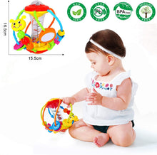 HOLA Baby Toys 0-6 Months Baby Toys 6 to 12 Months Rattle Activity Ball, Baby Toys 6 Months Plus Shaker Grab Early Learning Sensory Toys, Gift for 3 6 9 12 Months Newborn Babies Toddler Boys Girls