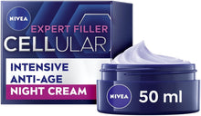 NIVEA Hyaluron Cellular Filler Anti-Age Night Cream, Night Cream for Women with Hyaluronic Acid and Magnolia Extract, Anti Wrinkle Night Cream, Night Face Cream