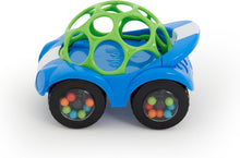 Bright Starts Oball Rattle & Roll Sports Race Car Toy Push and Go Vehicle, Easy Grasp, Ages 3 Months +, Blue