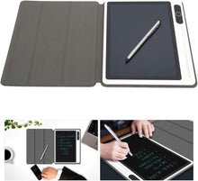 Lcd Writing Tablet F Electronic Notepad Lcd Tablet Drawing Pad Business Supplies Hand Painting Tool 9 Inch Black With Faux Leather Case (black (with leather case))