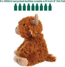 Lesser & Pavey Rpet Pals Hughie Sitting Cow Teddy For Kids  Made Up of Recycled Bottles  Stuffed Animal Soft Toys  Ideal For Birthday or Baby Gift