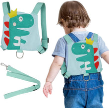 Aomig Baby Reins, Baby Walking Reins and Toddler Safety Harness, Dinosaur Baby Reins Safety Leash for Toddlers Boys and Girls (Green)