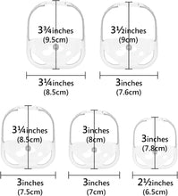 Goatee Shaving Template for Men with 5 Different Sizes, Beard Guide Shaper with Comb, Beard Shaping & Styling Template Perfect for Hairline Line-up, Edging, Stencil for Trimming, Mustache, Goatee