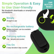 Flintronic Mini Pedometer 3D Walking Pedometer, Portable Sports Pedometer with Clip Lanyard, Track Steps in Real Time, Pedometer for Older Kids/Fitness Men/Women/Elders