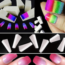 24pcs Nail Art Sponges Make Up Wedges Triangle Shape Cosmetic Wedges Foundation Beauty Tool