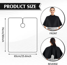 4 Pcs Black Makeup Cape Hair Dye Hairdressing Cape for Makeup Artists Short Water Proof Beauty Salon Styling Bib Lightweight Hair Cutting Cape Shawl for Women Men Home Barber Shop, 25.6 x 30 Inches