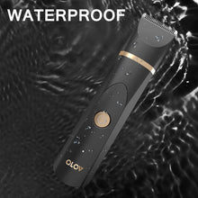 OLOV Body Hair Trimmer for Men, Electric Groin Hair Trimmer Balls Shaver with Detachable Ceramic Blade, Nose Hair Trimmer, USB Recharge Dock, Waterproof Male Electric Razor for Beard, Pubic Area
