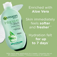 Garnier Intensive 7 Days Aloe Vera Probiotic Extract Body Lotion Normal Skin, Fast Absorbing Non-Greasy Non-Sticky Nourishing Body Moisturiser 400 ml (Packing May Vary)