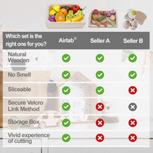Airlab Wooden Play Food for Kids Kitchen Cutting Fruits Toys for Toddlers Pretend Vegetables Gift for Boys Girls Educational Toys