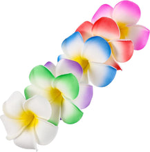 Amosfun Hawaiian Plumeria Flower Hair Pins Barrettes Hair Clip Bridal Hair Accessories for Tropical Beach Party Wedding Event Decoration Photography 12 Pieces (9 cm Mixed Colour)