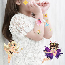 10 Sheets Glitter Fairy Temporary Tattoos for Kids - Girls Party Goody Bag Fillers & School Rewards (Fairy)