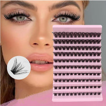 Lash Clusters, 120Pcs DIY Individual Eyelash Extenisons Natural Look D Curl Cluster eyelashes 8-16MM Reusable Individuals DIY at Home (01)