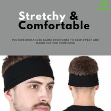 Polenza 2 x Graceful 7cm Black Headbands Headbands for women Headbands for yoga Headbands for Any Occasion  Makeup Headbands Premium Black headbands  Headbands for Sports