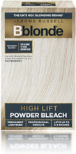 Jerome Russell Bblonde High Lift Bleach Powder - Hair Bleach for Blonde to Dark Brown Hair Colour with Mineral Oils for Hair Care, Blonde Hair Dye Lifts 6-9 Shades, Pack of 4 Sachets inside (4x 25g)