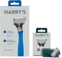 Harry's Razor Indigo and 4 Harry's Razor Blade Refills