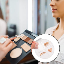 NAUZE Hand Makeup Mixing Palette Set Clear Acrylic Makeup Mixing Tray and Stainless Steel Spatula for Foundation Eyeshadow Nail Art Makeup Tools (Round)