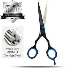 KINZIO Hairdressing Barber Hair Scissor for Professional Hairdressers Barbers Stainless Steel Hair Cutting Shears - for Salon Barbers, Men, Women, Children (6.5")