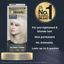 Jerome Russell Bblonde Maximum Colour Ice Blonde Toner - Non Permanent Hair Toner for Pre Lightened & Naturally Blonde Hair, Cool Blonde Hair Dye with No Ammonia/Peroxide, Lasts up to 8 Washes, 75ml