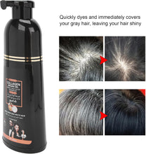 Hair Dye Shampoo,Collagen Argan Oil Hair Coloring Shampoo Dye Shampoo Hair Dye for Covering Gray White Hair (400ml)