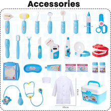 BUYGER Kids Doctors Set Case for Kids Educational Toys for 3 Year Old Boys Medical Play Fancy Dress Up Clothes for Boys, Girls