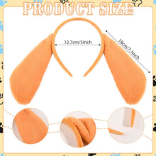 Kavoc Dog Hero Costume Set Include Brown Long Ears Headband Blue Black Striped Hat Nose Stickers Set for World Book Day Fancy Dress Makeup
