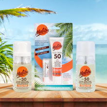 Malibu Sun Duo Pack, SPF 50 Face Cream Sunscreen and SPF 30 Lip Balm Protection, Water Resistant, 2 Piece, 40ml and 5g