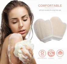 Healifty 2PCS Shower Gloves Loofah Gloves Exfoliating Gloves Loofah Body Exfoliator Mitten Cleaning for Men Women