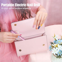 Guiseapue Electric Nail Files, Gifts for Women Mum, Nail Drill Set for Acrylic Gel Nails, Portable Manicure Pedicure Kit with Sanding Bands and Nail Drill Bits