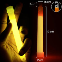 6 Inches Long 32 Pcs Glow Sticks Large Party Packs - Ultra Bright Mega Pack Sticks in 8 Colours - Neon UV Accessories for Festivals, Halloween, Camping & Cycling